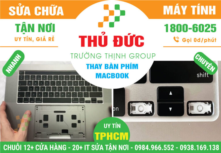 Địa Chỉ Thay Bàn Phím Macbook Quận Thủ Đức Lấy Liền
