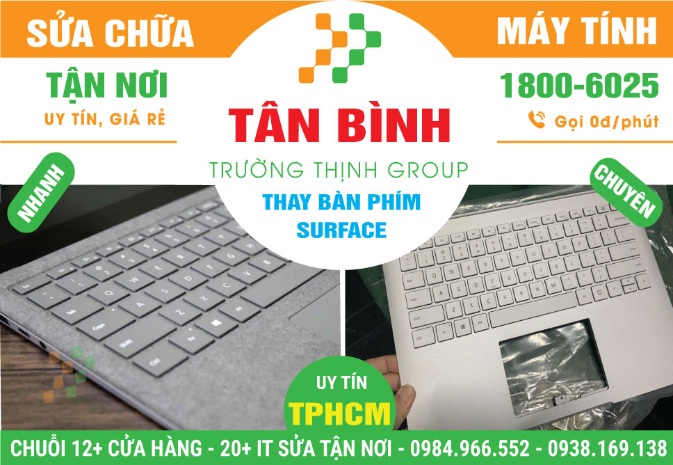 Địa Chỉ Thay Bàn Phím Surface Quận Tân Bình Lấy Ngay