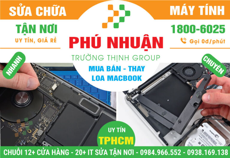 Địa Chỉ Thay Loa Macbook Quận Phú Nhuận Chính Hãng