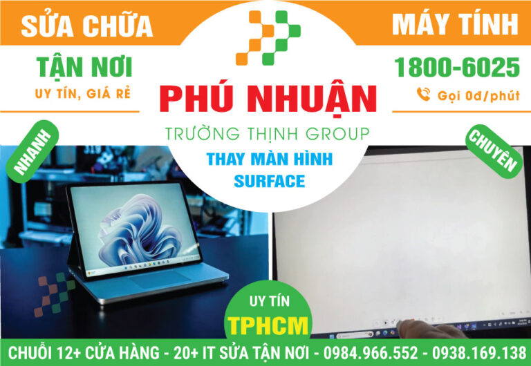 Địa Chỉ Thay Màn Hình Surface Quận Phú Nhuận Giá Rẻ