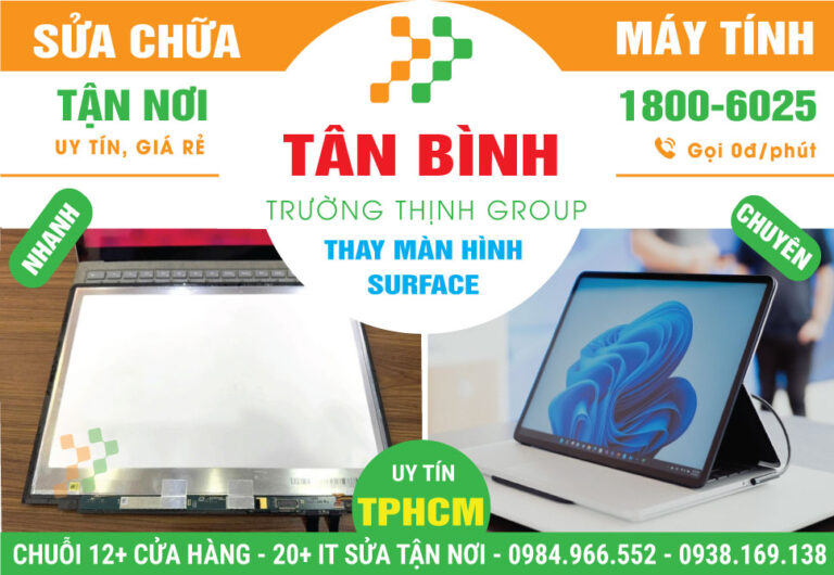 Địa Chỉ Thay Màn Hình Surface Quận Tân Bình Lấy Liền