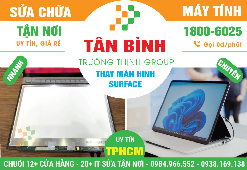 Địa Chỉ Thay Màn Hình Surface Quận Tân Bình Lấy Liền