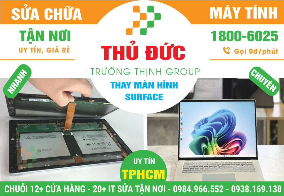 Địa Chỉ Thay Màn Hình Surface Quận Thủ Đức Uy Tín