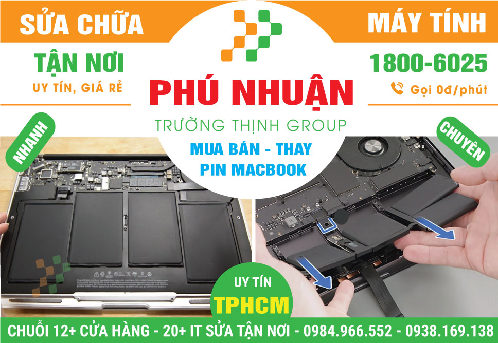Địa Chỉ Thay Pin Macbook Quận Phú Nhuận Giá Rẻ