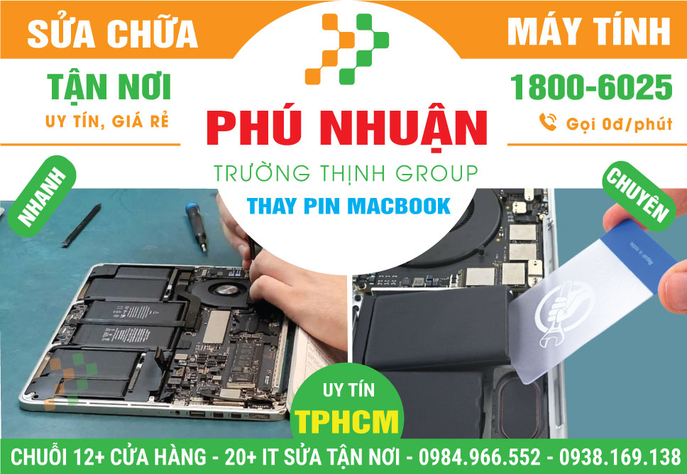 Địa Chỉ Thay Pin Macbook Quận Tân Bình Chính Hãng