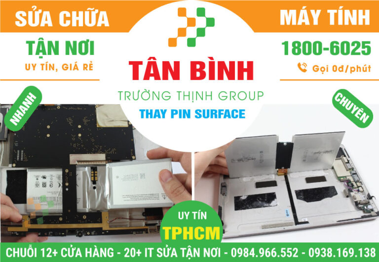 Địa Chỉ Thay Pin Surface Quận Tân Bình Giá Rẻ