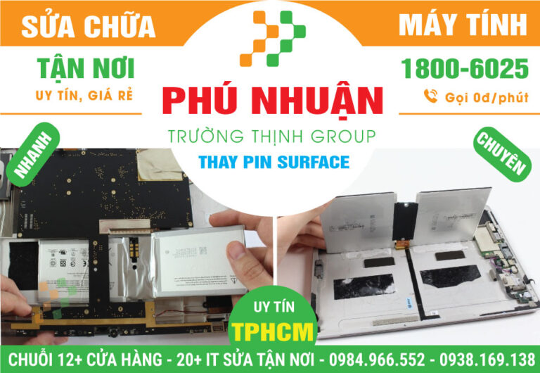 Địa Chỉ Thay Pin Surface Quận Tân Bình Giá Rẻ