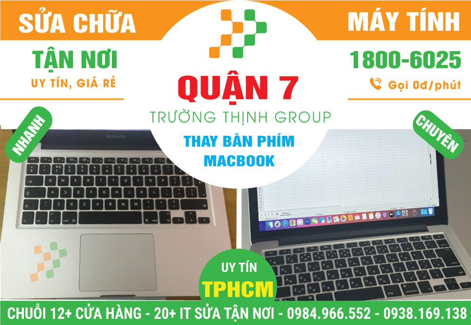 Địa Chỉ Thay Bàn Phím Macbook Quận 7 Lấy Ngay