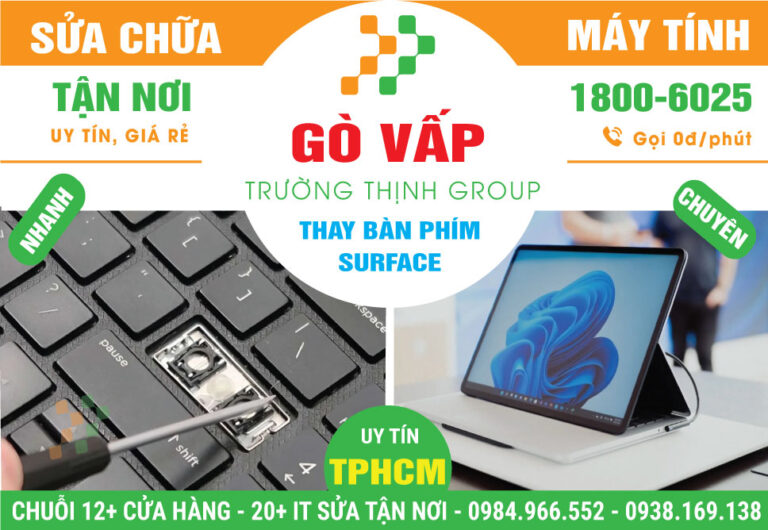 Địa Chỉ Thay Bàn Phím Surface Quận Gò Vấp Uy Tín