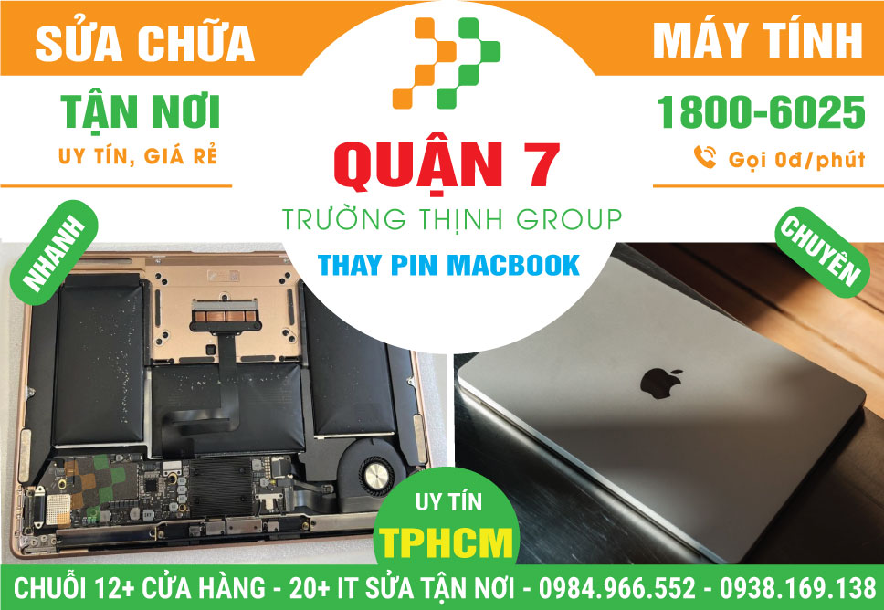 Địa Chỉ Thay Pin Macbook Quận 7 Giá Rẻ, Nhanh Chóng