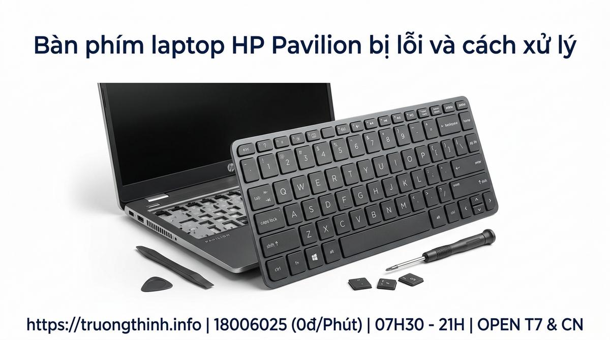 Bàn phím laptop HP Pavilion bị lỗi và cách xử lý