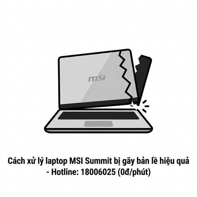 Sửa laptop MSI Summit bị gãy bản lề lấy ngay tại TPHCM