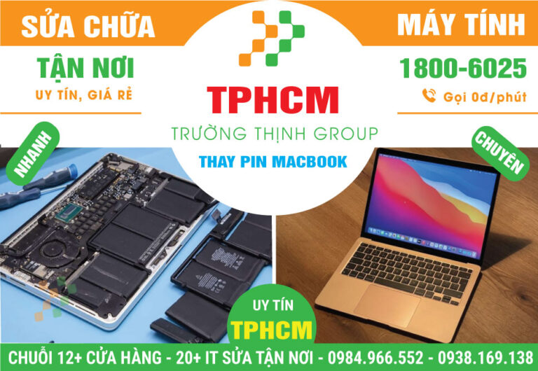 Địa Chỉ Thay Pin Macbook Giá Rẻ Tại TPHCM