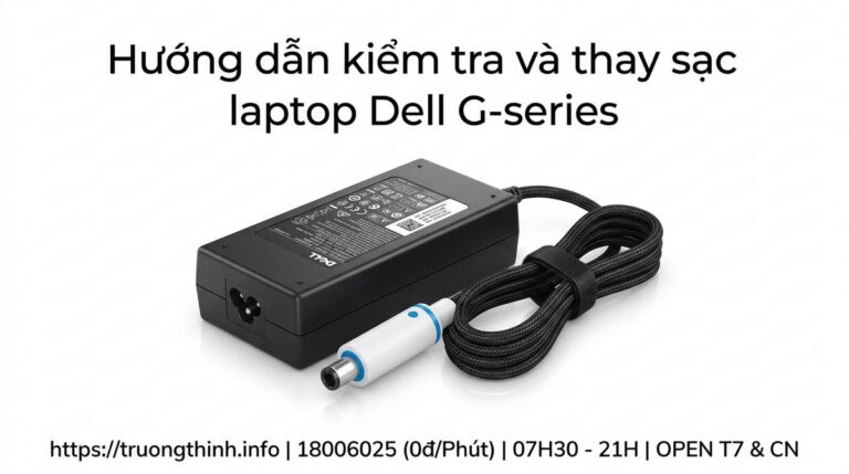 Thay sạc adapter laptop Dell G-series uy tín lấy ngay tại TPHCM? Dịch vụ sửa lấy ngay
