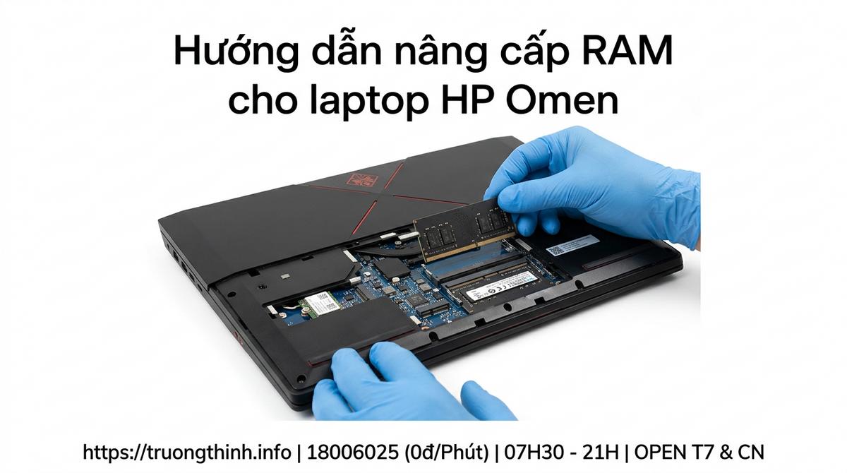 Hướng dẫn nâng cấp RAM cho laptop HP Omen