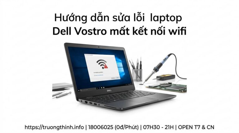Cách sửa laptop Dell Vostro không nhận wifi uy tín lấy ngay