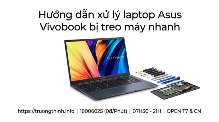 Cách sửa laptop Asus Vivobook bị treo đơ lấy ngay uy tín?
