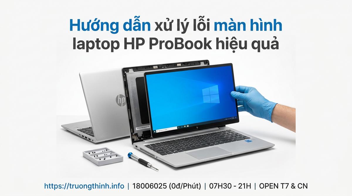 Hướng dẫn xử lý lỗi màn hình laptop HP ProBook hiệu quả