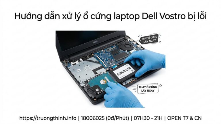 Thay ổ cứng laptop Dell Vostro giá rẻ lấy ngay tại TPHCM?