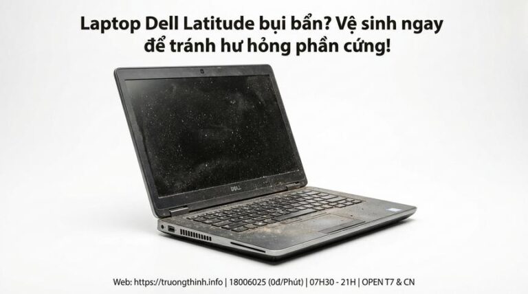 Laptop Dell Latitude bụi bẩn? Vệ sinh ngay để tránh hư hỏng phần cứng!