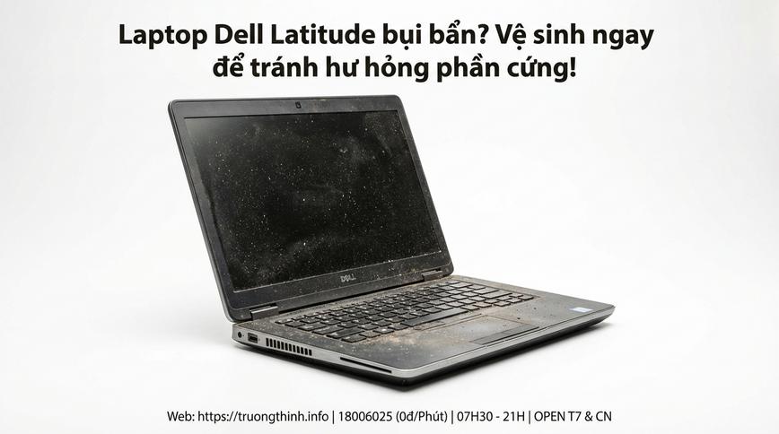 Laptop Dell Latitude bụi bẩn? Vệ sinh ngay để tránh hư hỏng phần cứng!
