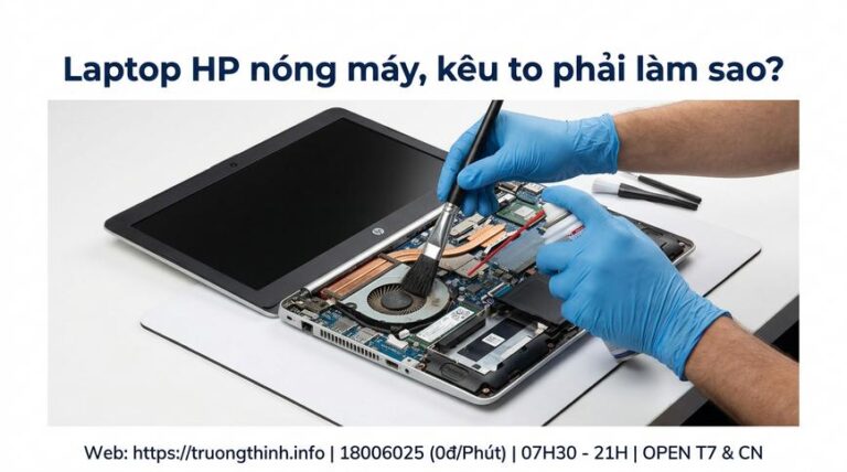 Địa chỉ vệ sinh laptop HP uy tín lấy liền tại TPHCM - Trường Thịnh