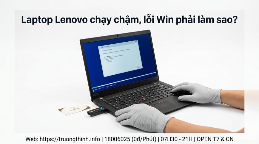 Laptop Lenovo chạy chậm, lỗi Win phải làm sao?