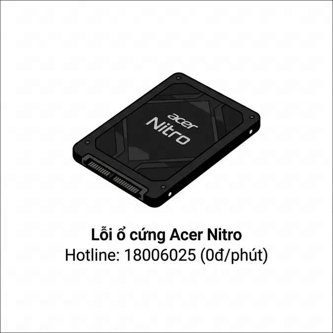 Ổ cứng laptop Acer Nitro bị lỗi: Nguyên nhân, cách xử lý và bảng giá nâng cấp