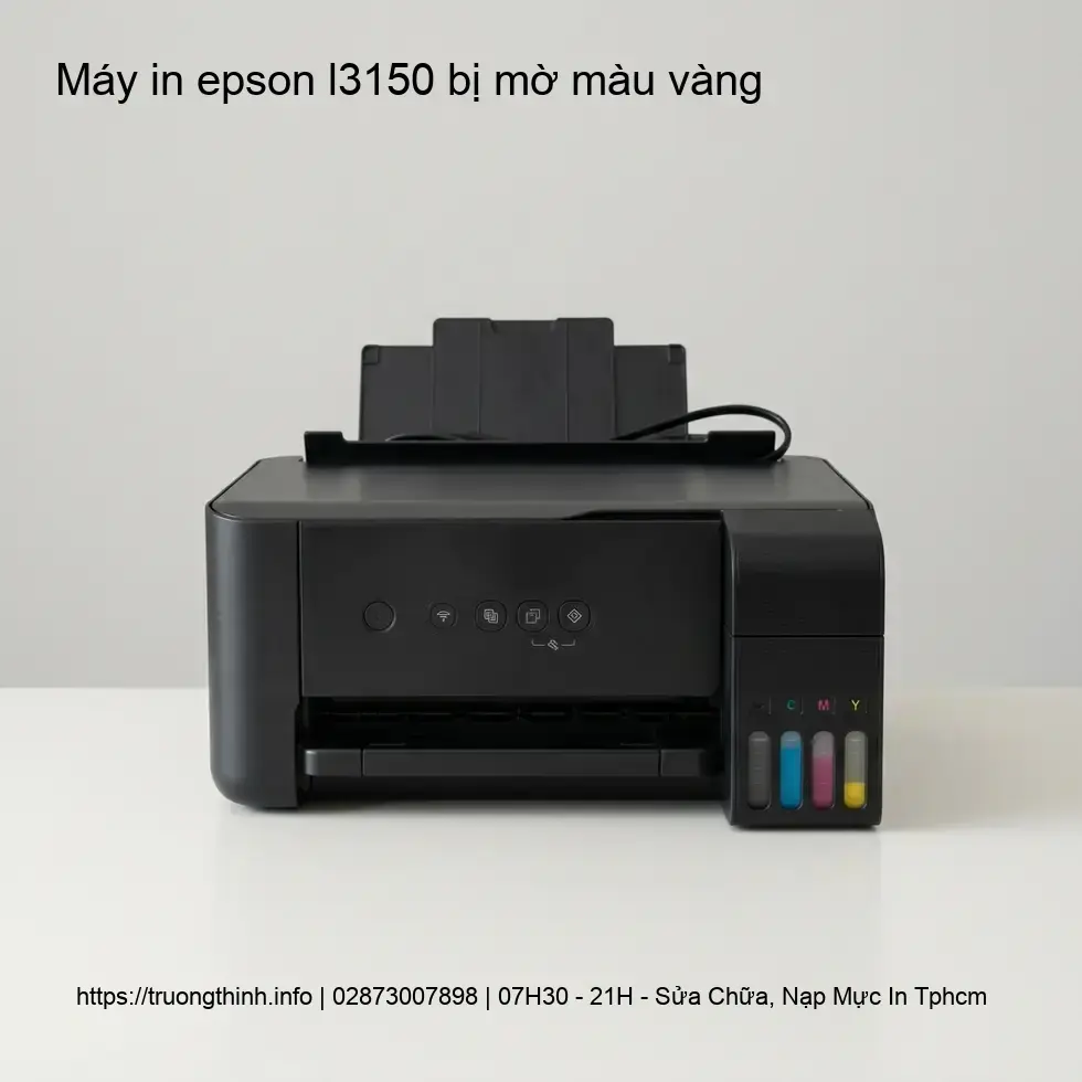 Nguyên Nhân Máy In Epson L3150 In Bị Mờ Màu Vàng Chi Tiết