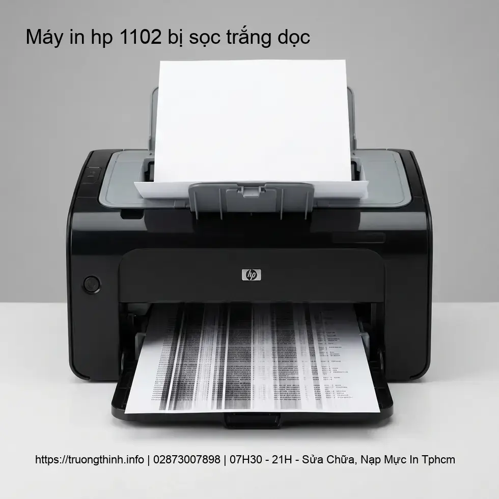 Nguyên Nhân Máy In HP 1102 Bị Sọc Trắng Dọc Khó Chịu