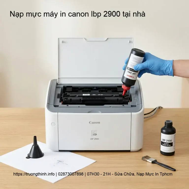 Dịch Vụ Nạp Mực Máy In Canon LBP 2900 Tại Nhà Uy Tín, Giá Rẻ TPHCM