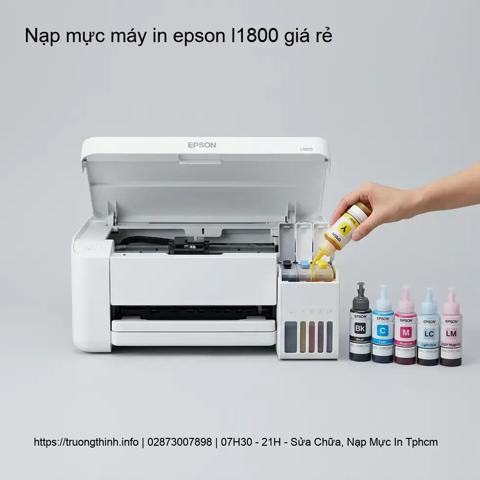 Dịch Vụ Nạp Mực Máy In Epson L1800 Giá Rẻ & Tận Nơi Chuyên Nghiệp