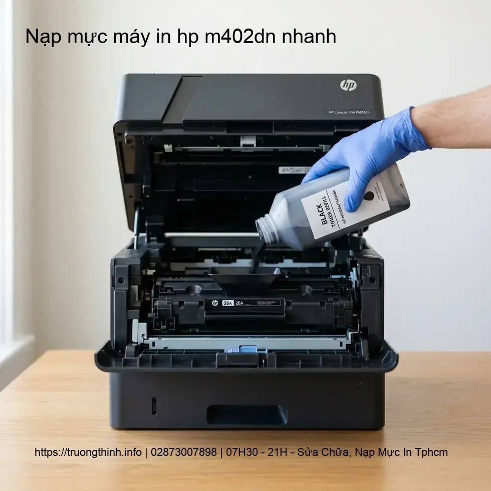 Tại sao bạn cần chọn dịch vụ nạp mực máy in HP M402dn chuyên nghiệp?
