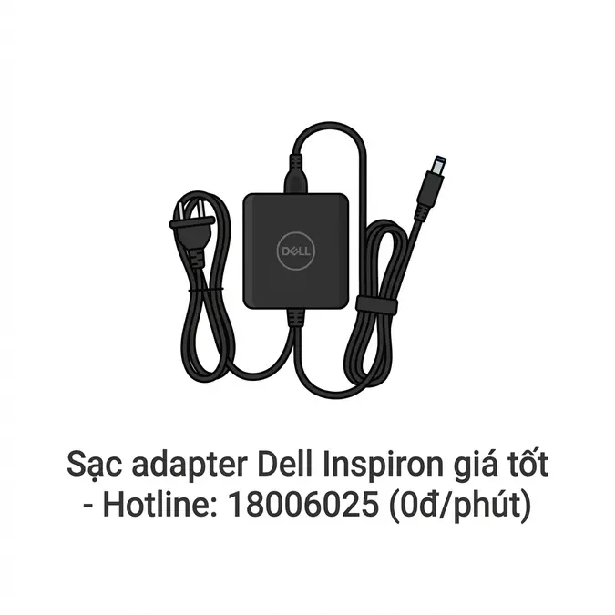 Sạc Adapter Laptop Dell Inspiron Chính Hãng – Báo Giá & Thay Thế Nhanh