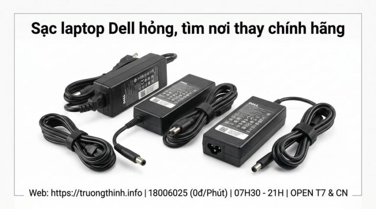 Địa chỉ bán sạc laptop Dell chính hãng uy tín lấy ngay - Trường Thịnh