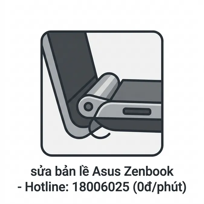 Bản lề laptop Asus Zenbook bị gãy, lỏng: Nguyên nhân và cách xử lý triệt để