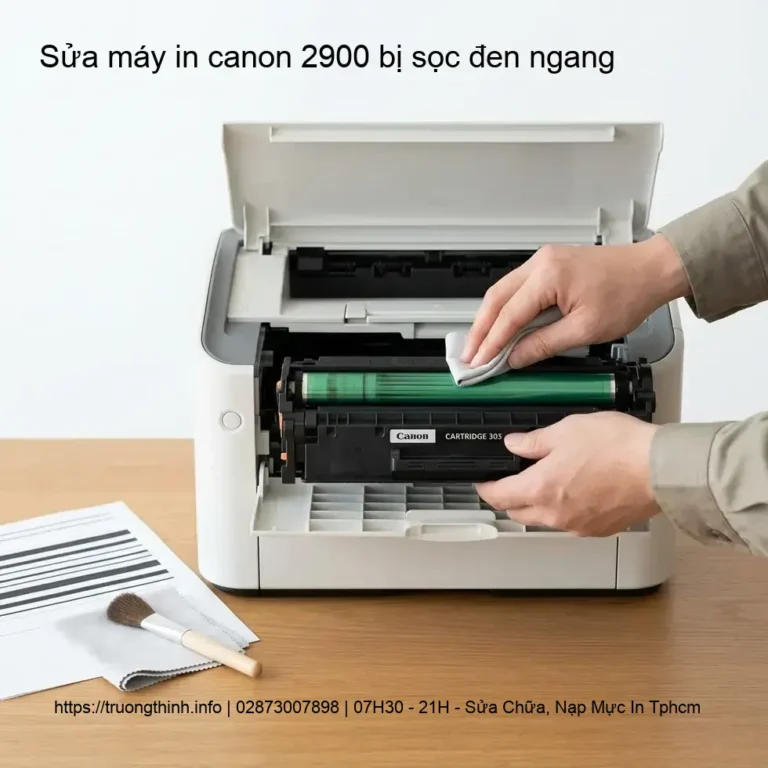 Địa chỉ sửa máy in Canon 2900 bị sọc đen ngang uy tín, giá rẻ tại TPHCM