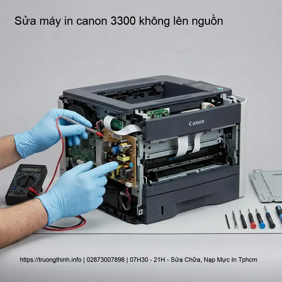 Nguyên Nhân Máy In Canon 3300 Không Lên Nguồn Thường Gặp