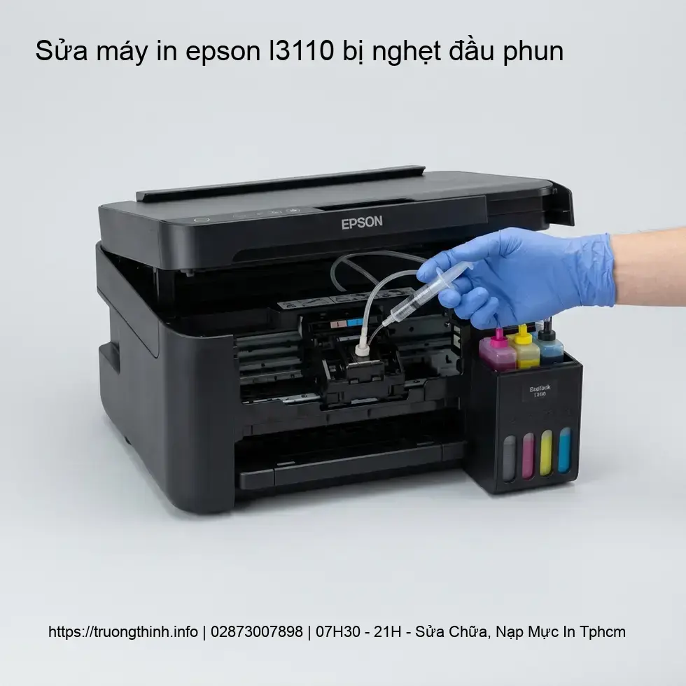 Nguyên Nhân Phổ Biến Khiến Máy In Epson L3110 Bị Nghẹt Đầu Phun