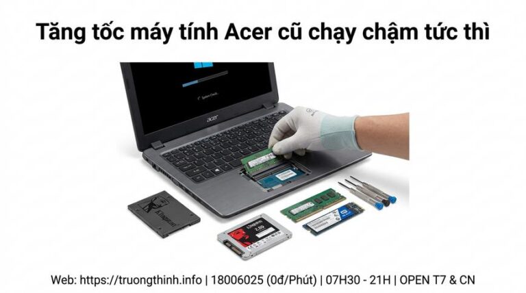 Nâng cấp SSD/RAM laptop Acer uy tín lấy ngay tại TP.HCM - Trường Thịnh