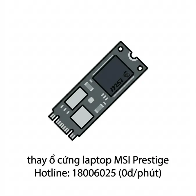 Ổ cứng laptop MSI Prestige: Dấu hiệu hỏng và giải pháp thay thế, nâng cấp uy tín
