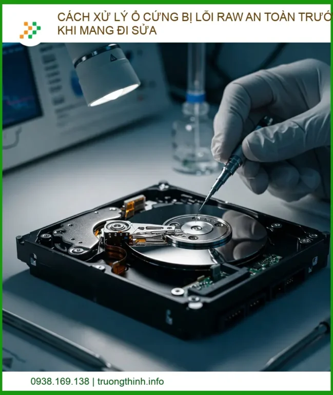 Cách Xử Lý Ổ Cứng Bị Lỗi RAW An Toàn Trước Khi Mang Đi Sửa