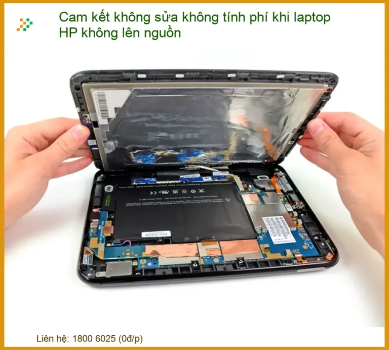 Cam kết không sửa không tính phí khi laptop HP không lên nguồn tại Trường Thịnh Group