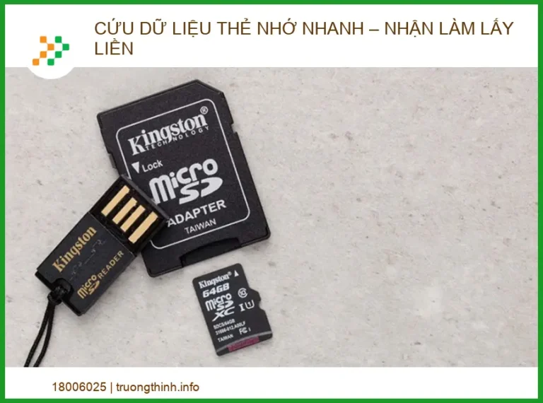 Địa Chỉ Cứu Dữ Liệu Thẻ Nhớ Nhanh – Nhận Làm Lấy Liền Uy Tín