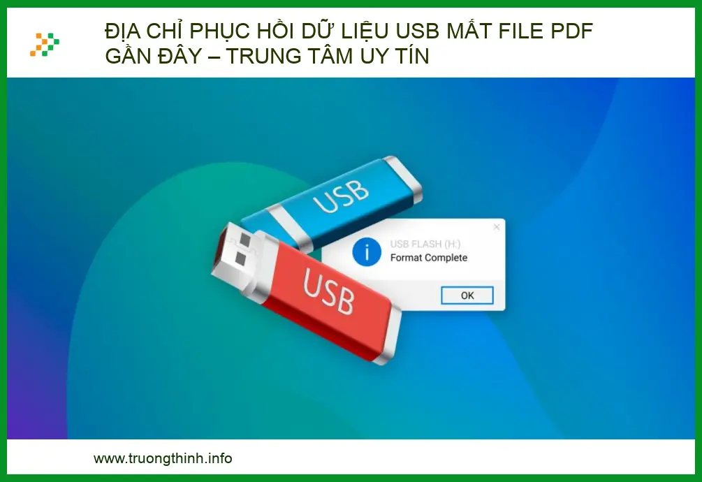 Địa chỉ phục hồi dữ liệu USB mất file PDF uy tín chuyên nghiệp 2026