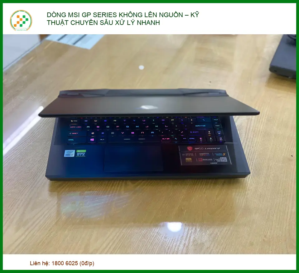 Hướng dẫn chẩn đoán và khắc phục lỗi MSI GP Series không lên nguồn từ chuyên gia.