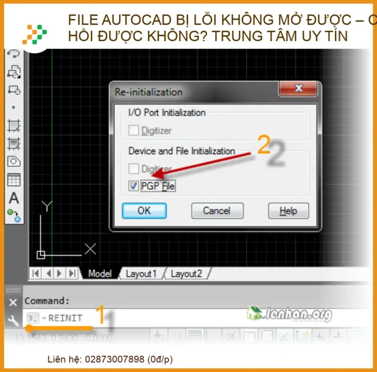 File AutoCAD bị lỗi không mở được – Có phục hồi được không? Trung tâm sửa chữa uy tín