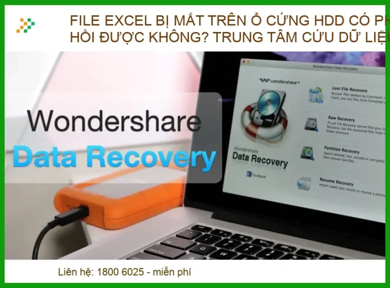 File Excel bị mất trên ổ cứng HDD có phục hồi được không? Trung tâm cứu dữ liệu Uy Tín