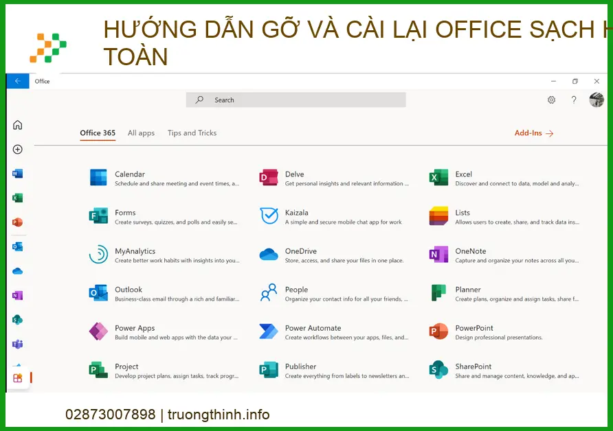 Hướng dẫn gỡ và cài lại Office sạch hoàn toàn: Bí quyết từ chuyên gia Trường Thịnh