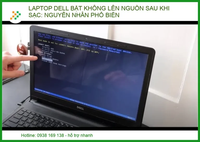 Laptop Dell Bật Không Lên Nguồn Sau Khi Sạc: Nguyên Nhân và Cách Khắc Phục Triệt Để